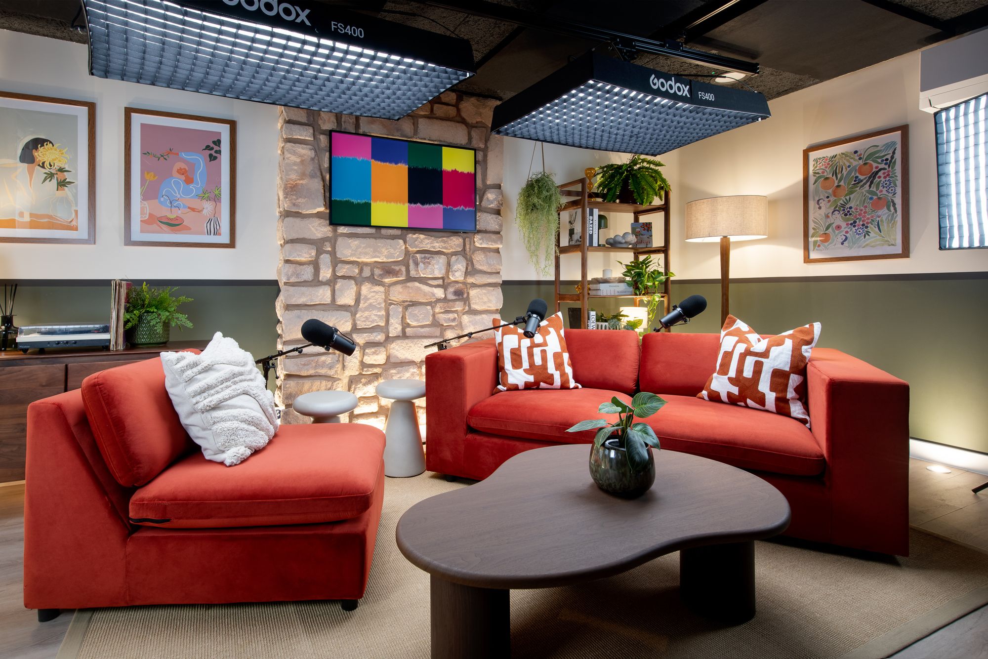 Video podcast studio