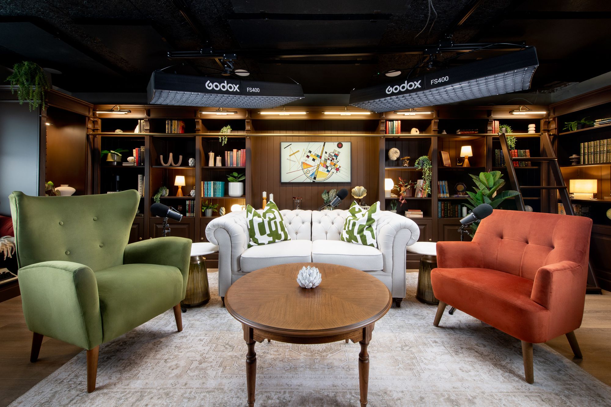 Professional podcast recording studio