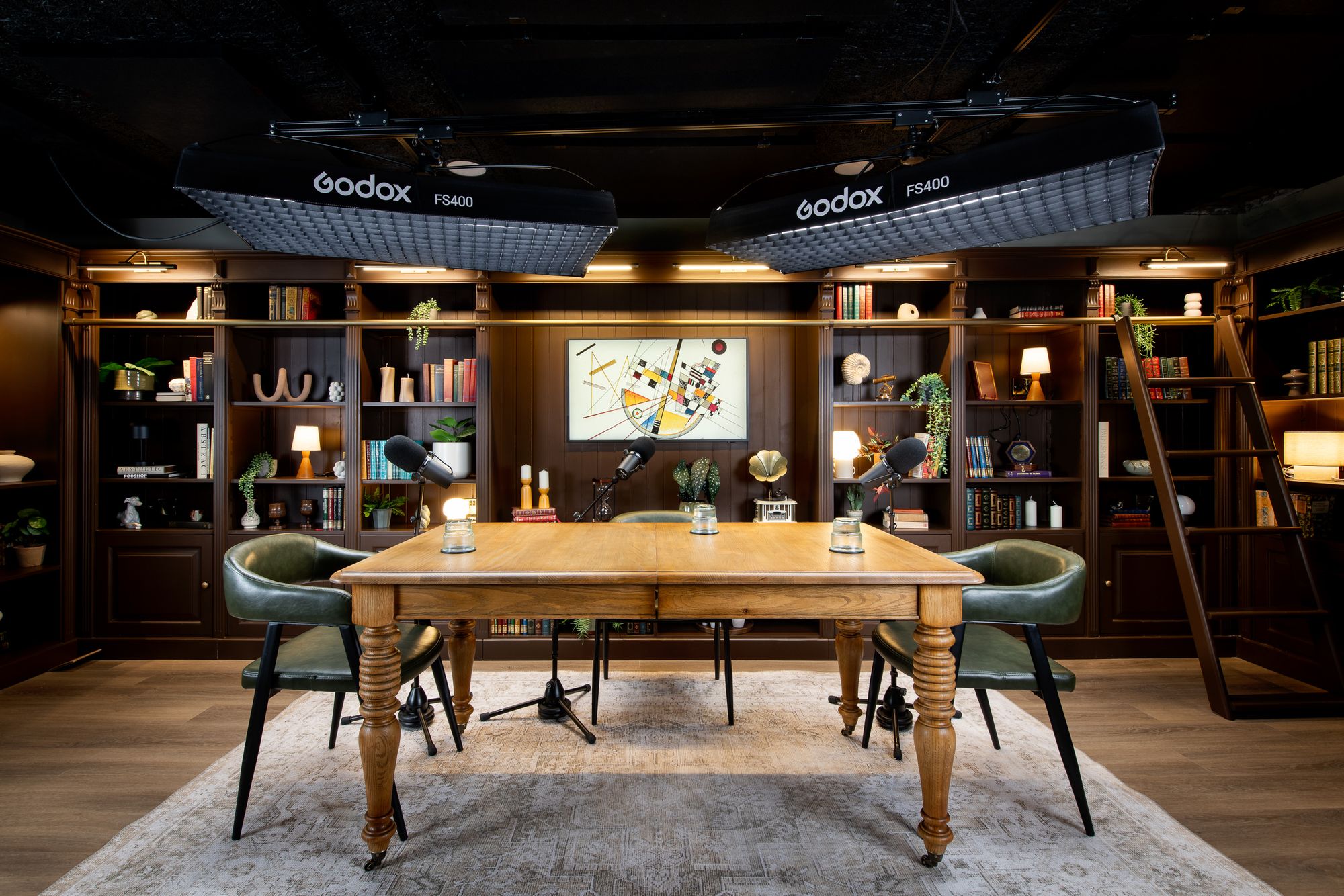 Broadcast podcast studio